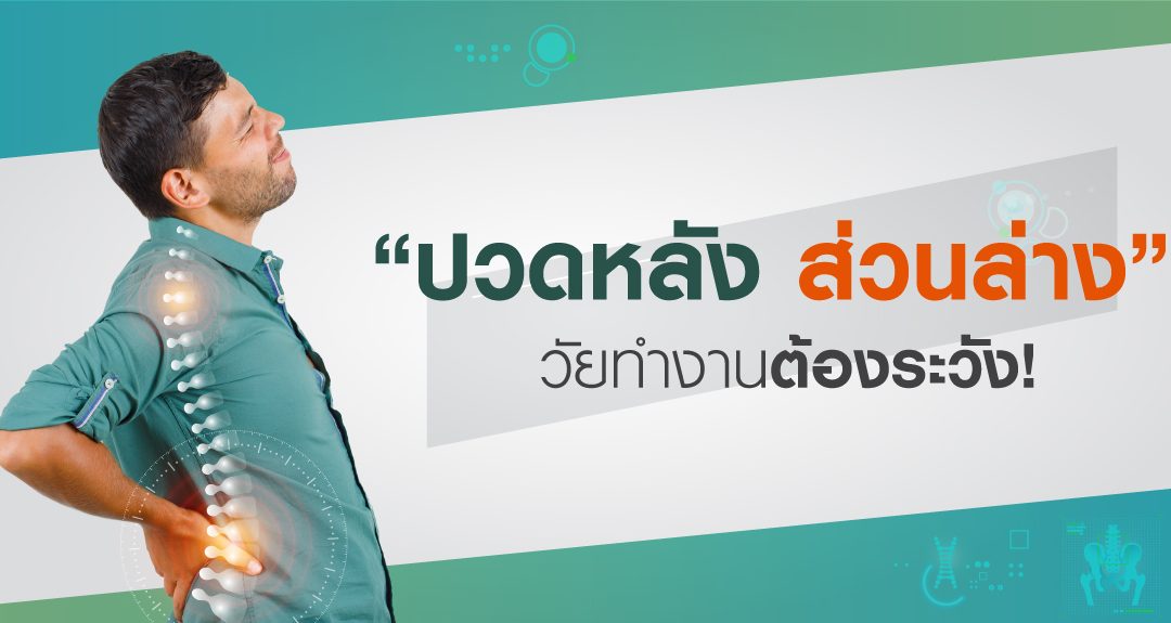 ปวดหลังส่วนล่าง วัยทำงานต้องระวัง!
